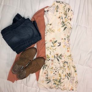 Floral peplum